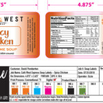Spicy Chicken Soup label designed by Glenn Ozburn of Get Viral! Marketing, LLC. Spicy Chicken Soup Label